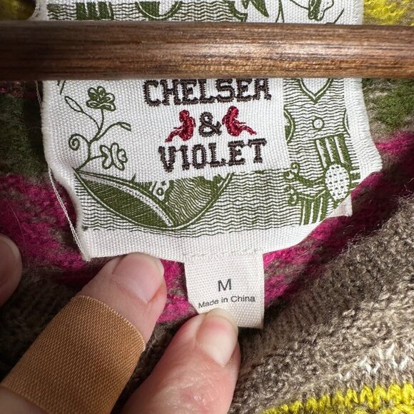 Chelsea & Violet striped sweater Sz‎ M - Picture 3 of 7